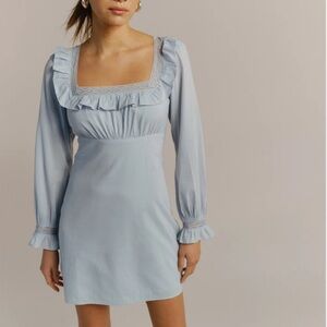 Reformation Burke Dress Mineral - Size 2